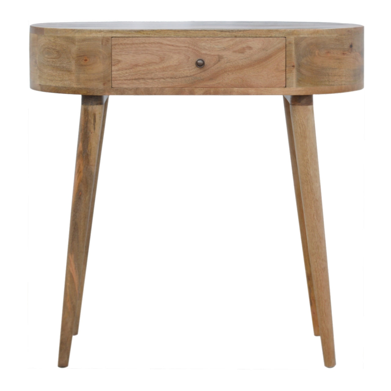 Solid Wood Rounded Console Table