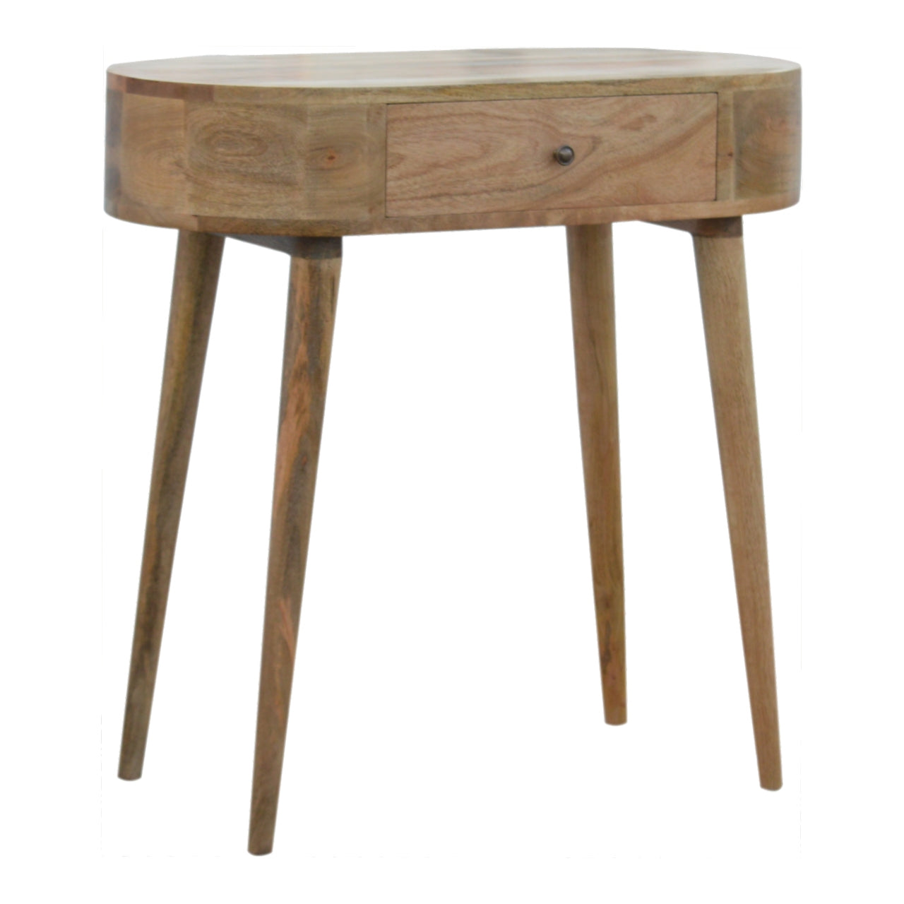 Solid Wood Rounded Console Table