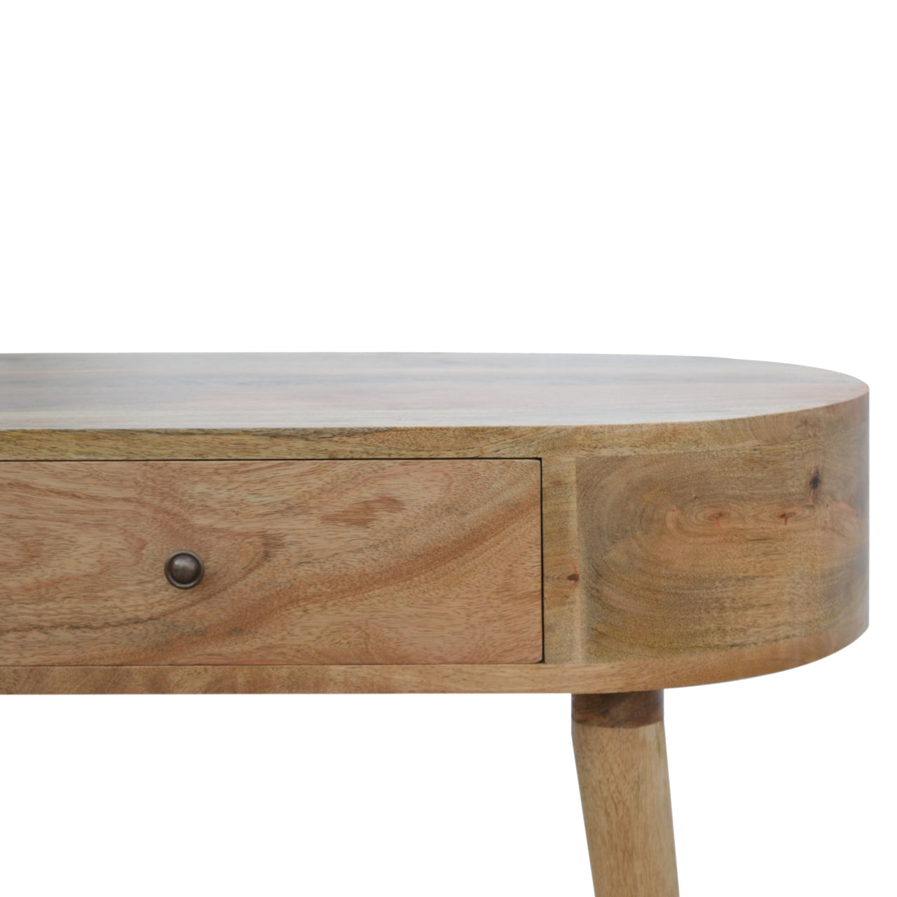 Solid Wood Rounded Console Table
