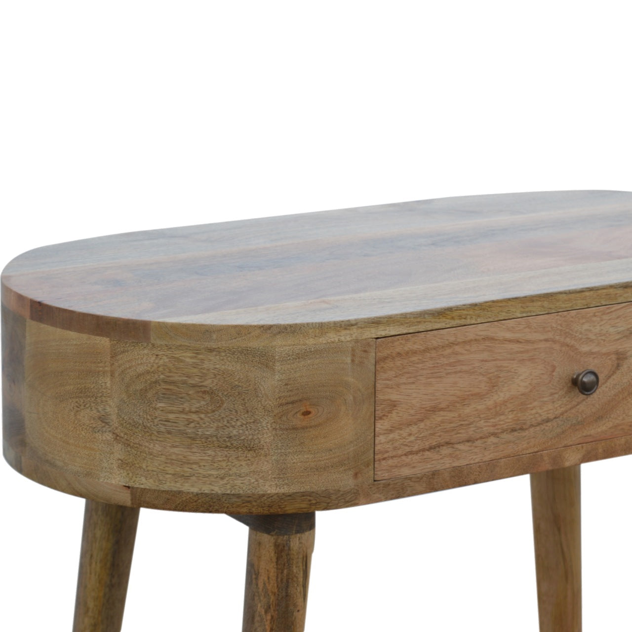 Solid Wood Rounded Console Table