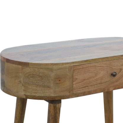 Solid Wood Rounded Console Table