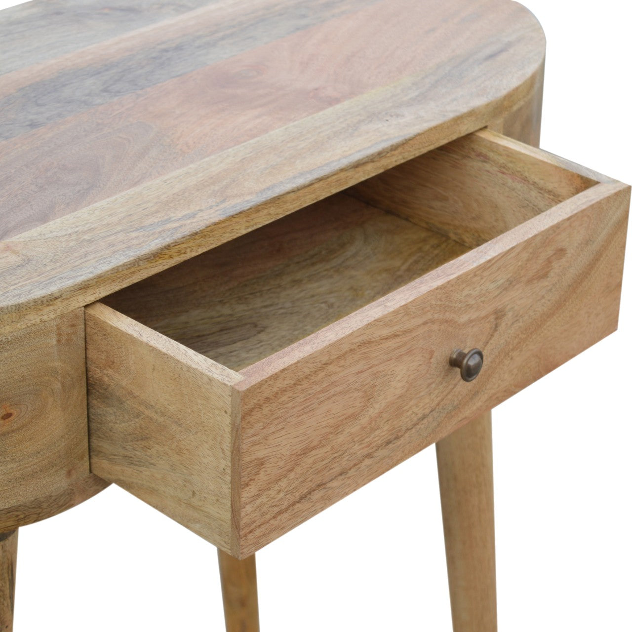 Solid Wood Rounded Console Table