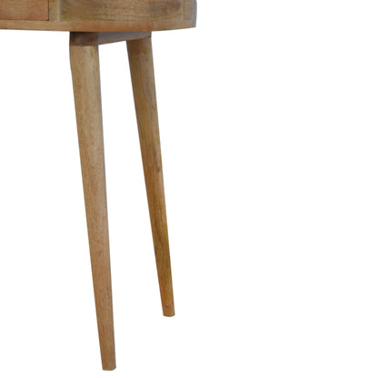 Solid Wood Rounded Console Table