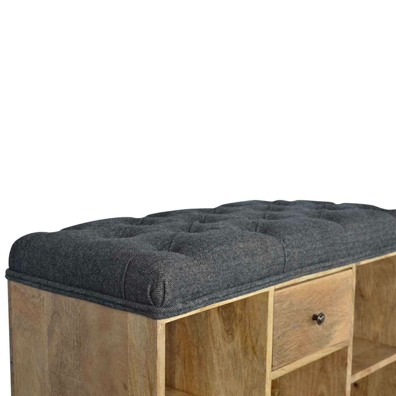 Solid Wood Shoe Storage Bench