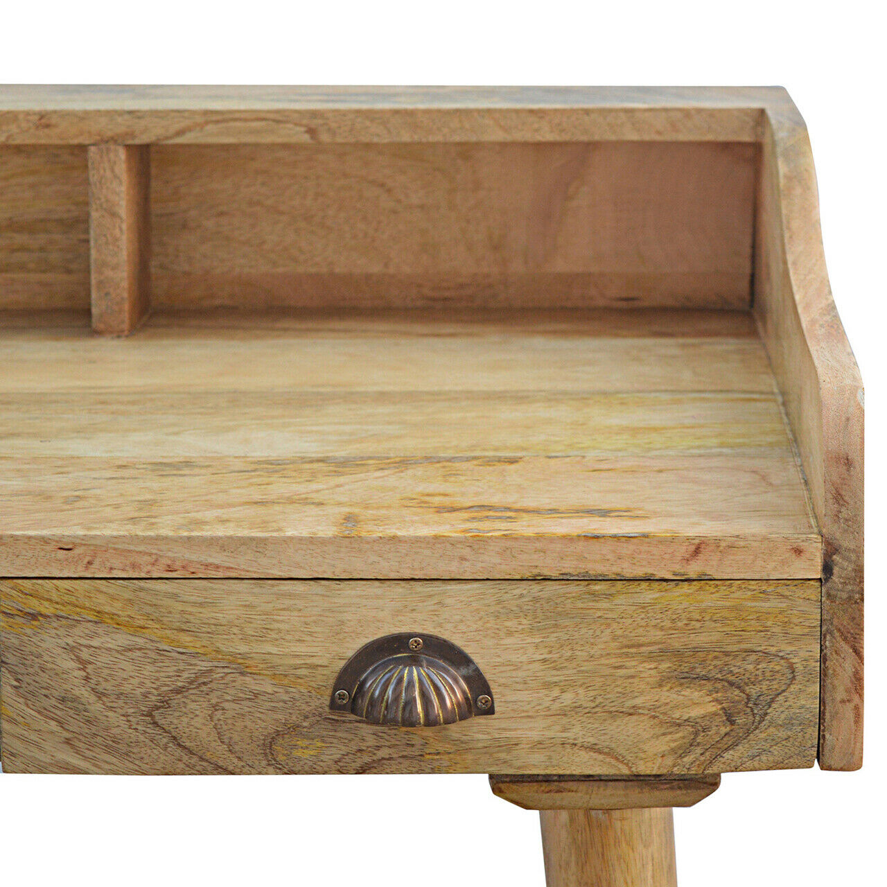 Solid Wood 3 Drawer Mid Century Style Desk