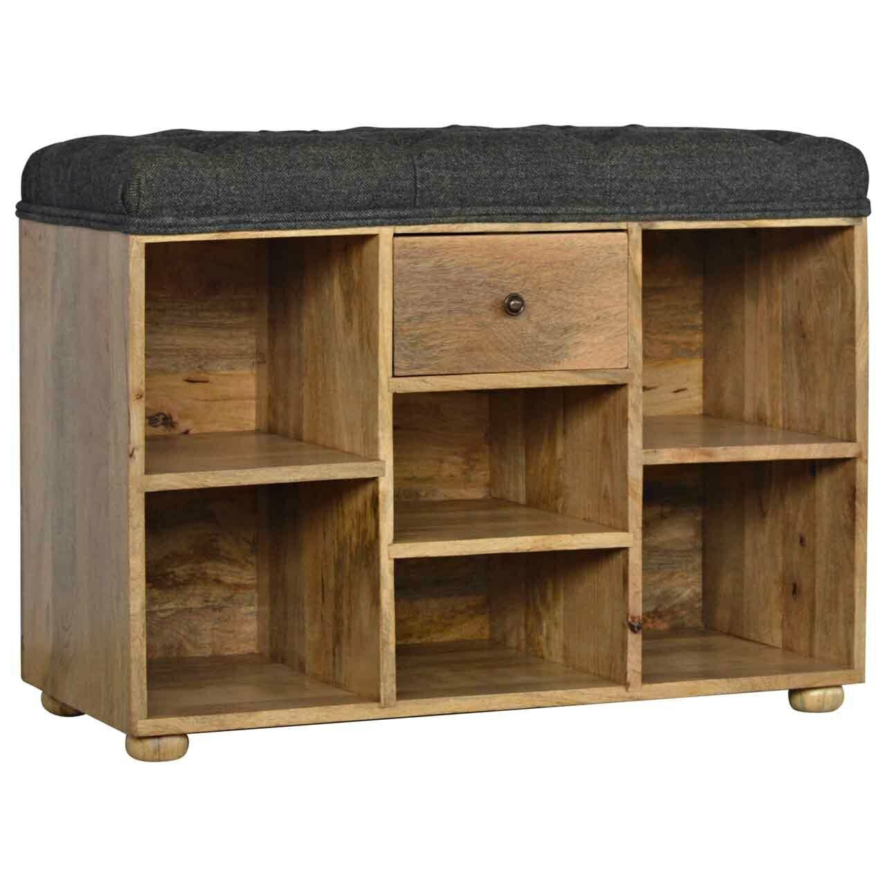 Solid Wood Shoe Storage Bench