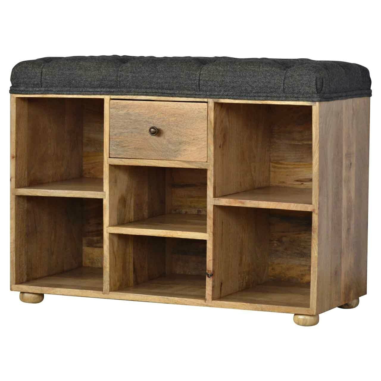 Solid Wood Shoe Storage Bench
